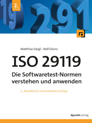 cover image of ISO 29119--Die Softwaretest-Normen verstehen und anwenden